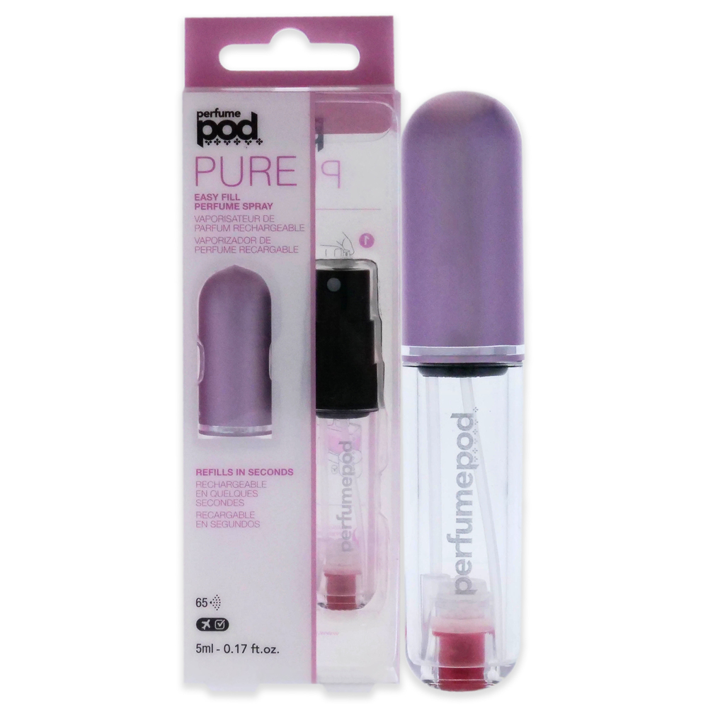 Perfume Pod Pure-Light Pink-Travalo for Unisex-0.17 oz Refillable Spray (Empty)
